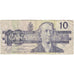 Biljet, Canada, 10 Dollars, 1989, KM:96a, B