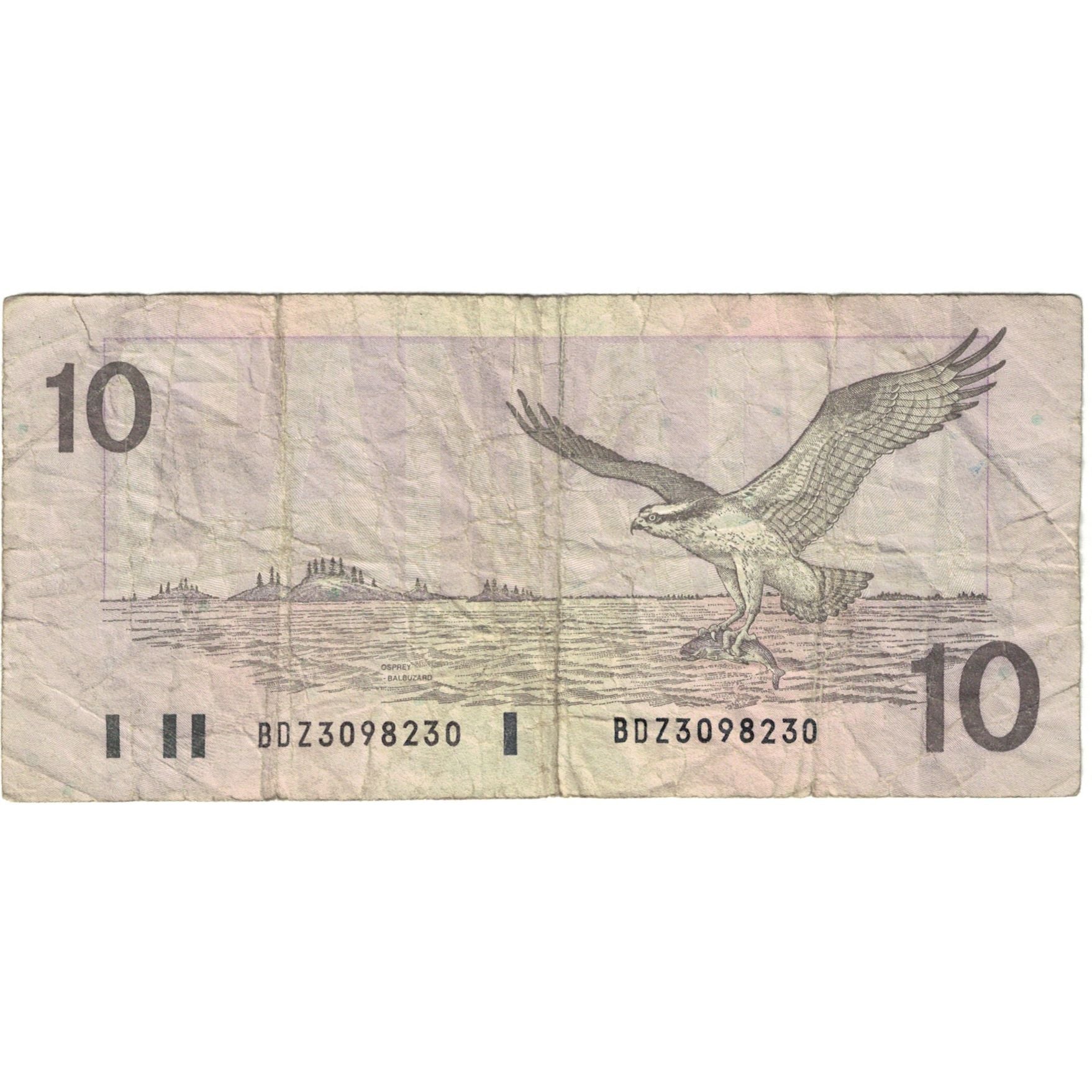 Biljet, Canada, 10 Dollars, 1989, KM:96a, B