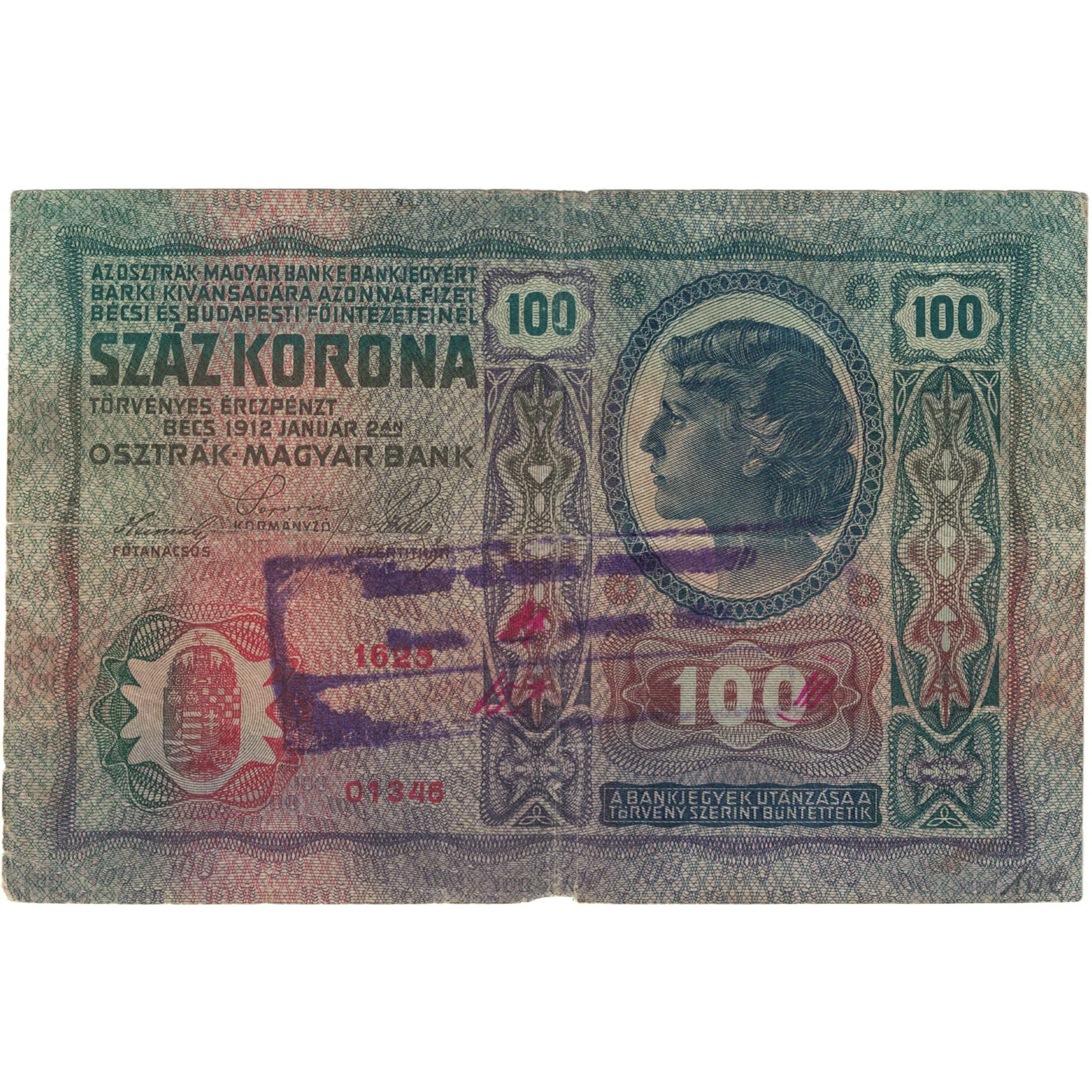 Banknote, Austria, 100 Kronen, 1912, KM:12, VG(8-10)