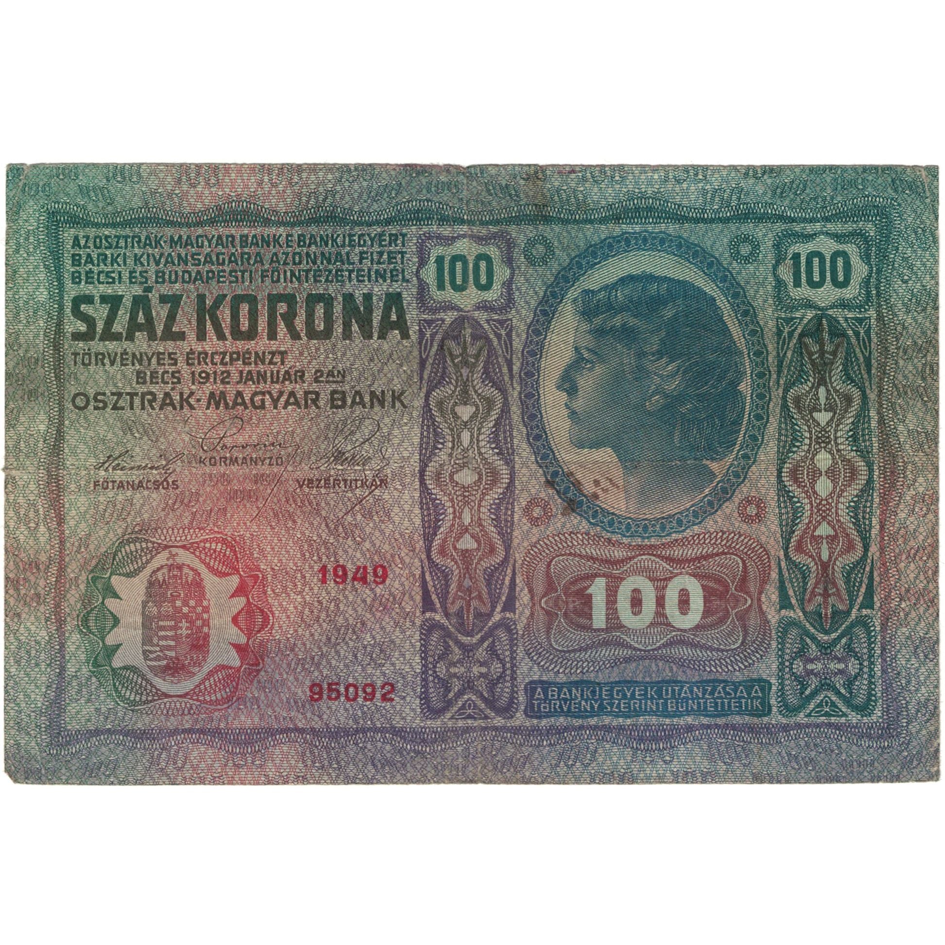 Banknote, Austria, 100 Kronen, 1912, KM:12, VF(20-25)