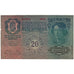 Banknote, Austria, 20 Kronen, 1913, 1913-01-02, KM:14, EF(40-45)