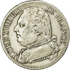 Coin, France, Louis XVIII, 5 Francs, 1815, Perpignan, VF(30-35), Silver