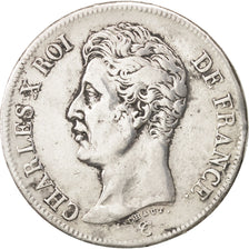 France, Charles X, 5 Francs, 1826, Paris, VF(20-25), Silver, KM:720.1