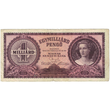 Banknote, Hungary, 1 Milliard Pengö, 1946, 1946-03-18, KM:125, VG(8-10)