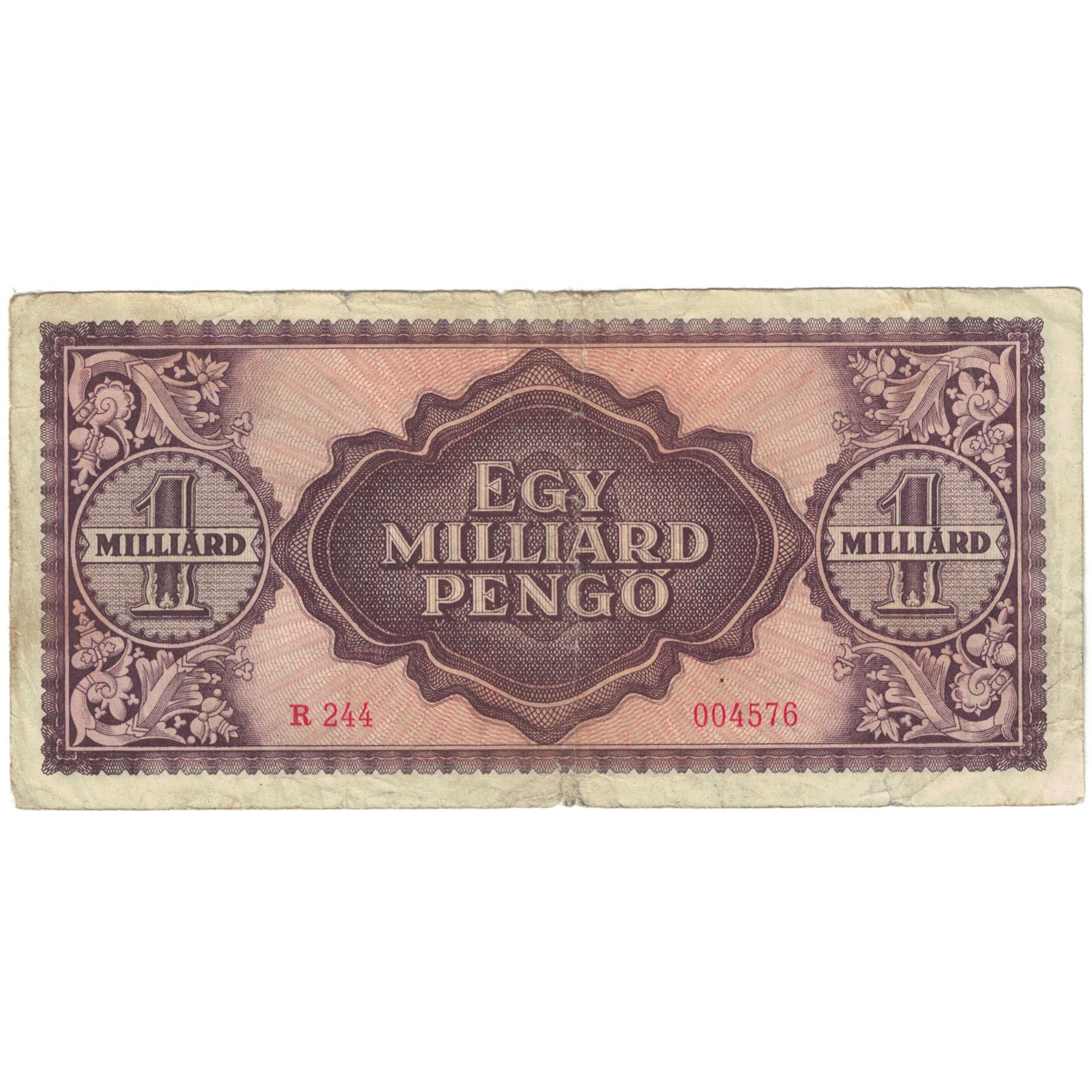 Banknote, Hungary, 1 Milliard Pengö, 1946, 1946-03-18, KM:125, VG(8-10)