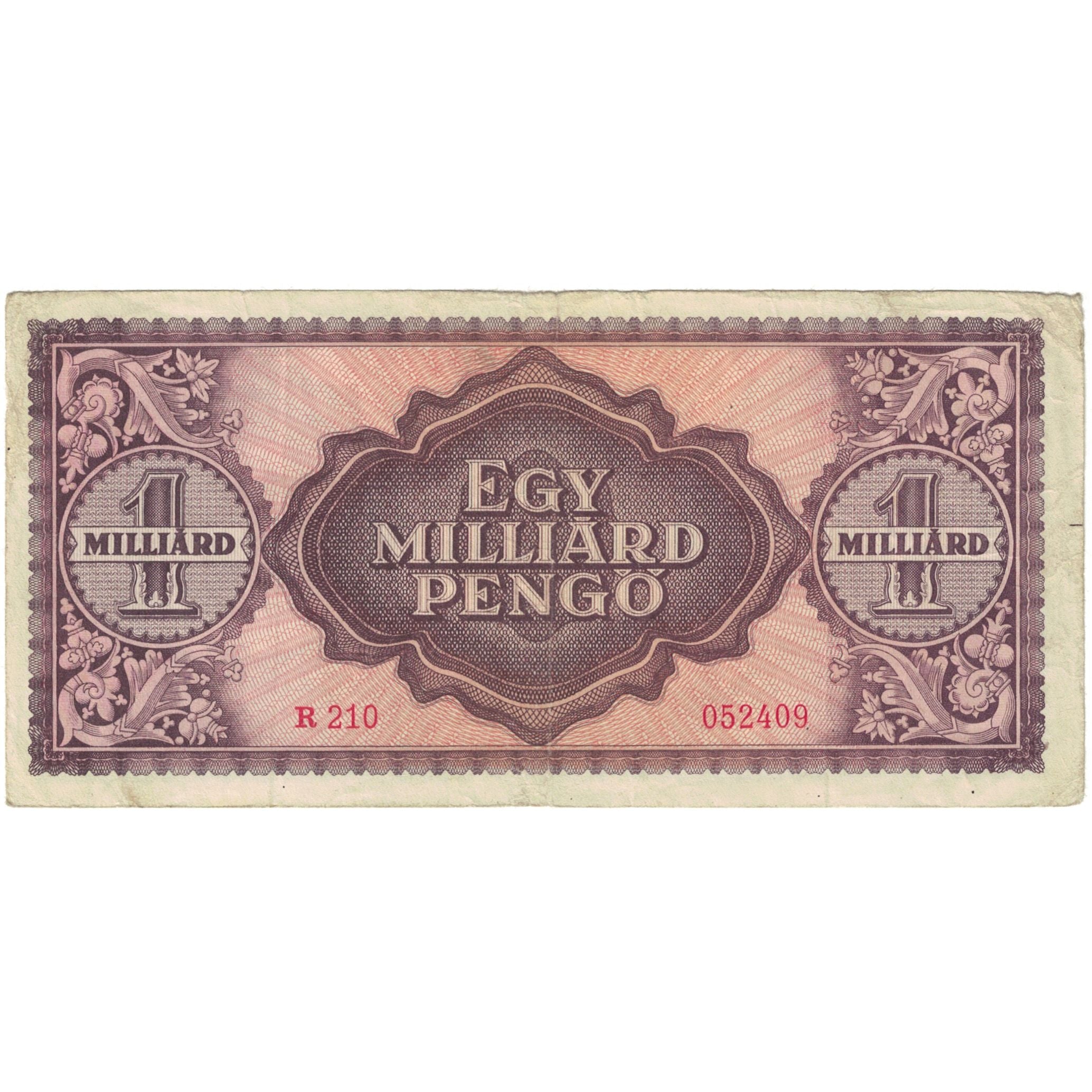 Banconote, Ungheria, 1 Milliard Pengö, 1946, 1946-03-18, KM:125, MB