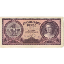 Banknote, Hungary, 1 Milliard Pengö, 1946, 1946-03-18, KM:125, VG(8-10)