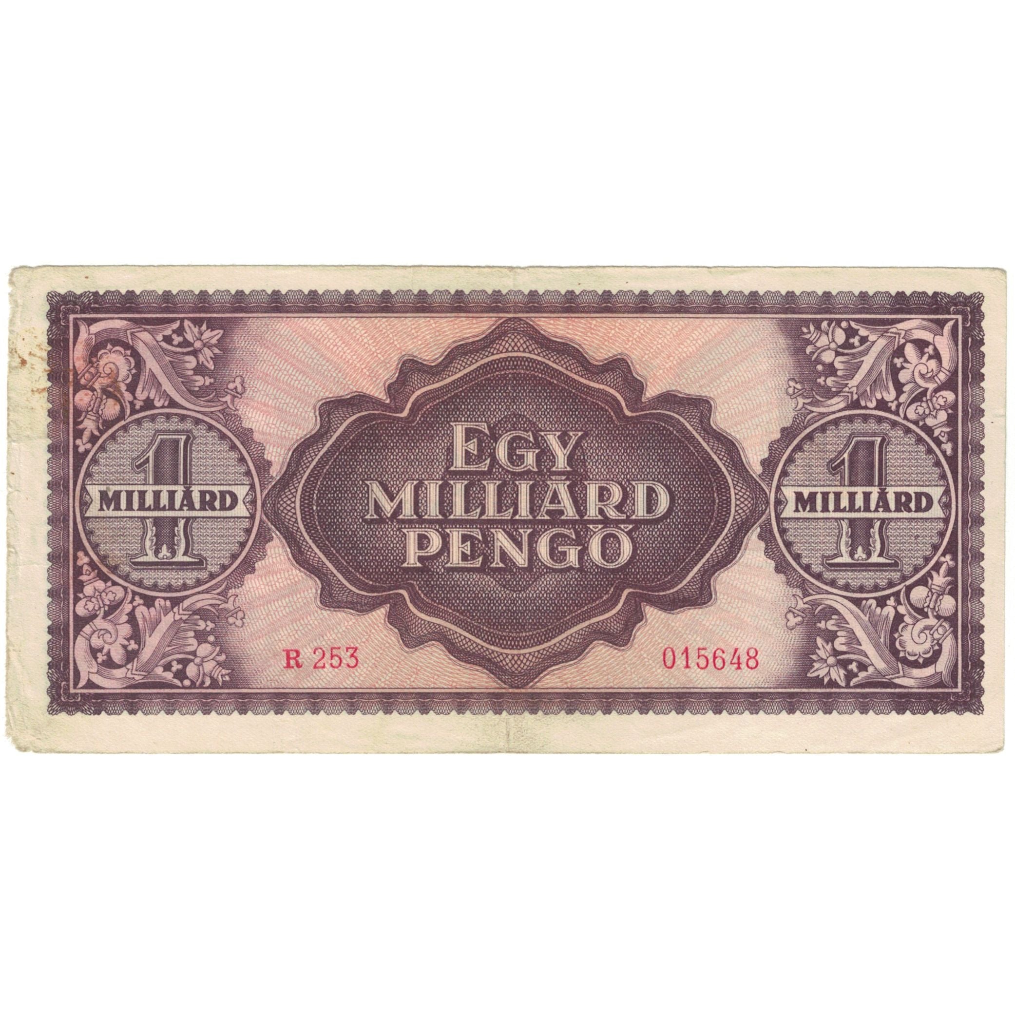 Banknote, Hungary, 1 Milliard Pengö, 1946, 1946-03-18, KM:125, VG(8-10)