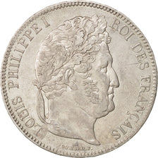 France, Louis-Philippe, 5 Francs, 1834, Lille, AU(55-58), Silver, KM:749.13