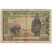 Banknot, Kraje Afryki Zachodniej, 500 Francs, KM:702Kn, VG(8-10)