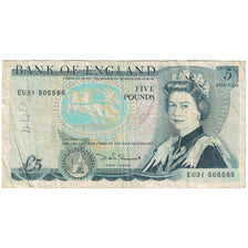 Banconote, Gran Bretagna, 5 Pounds, KM:378e, MB