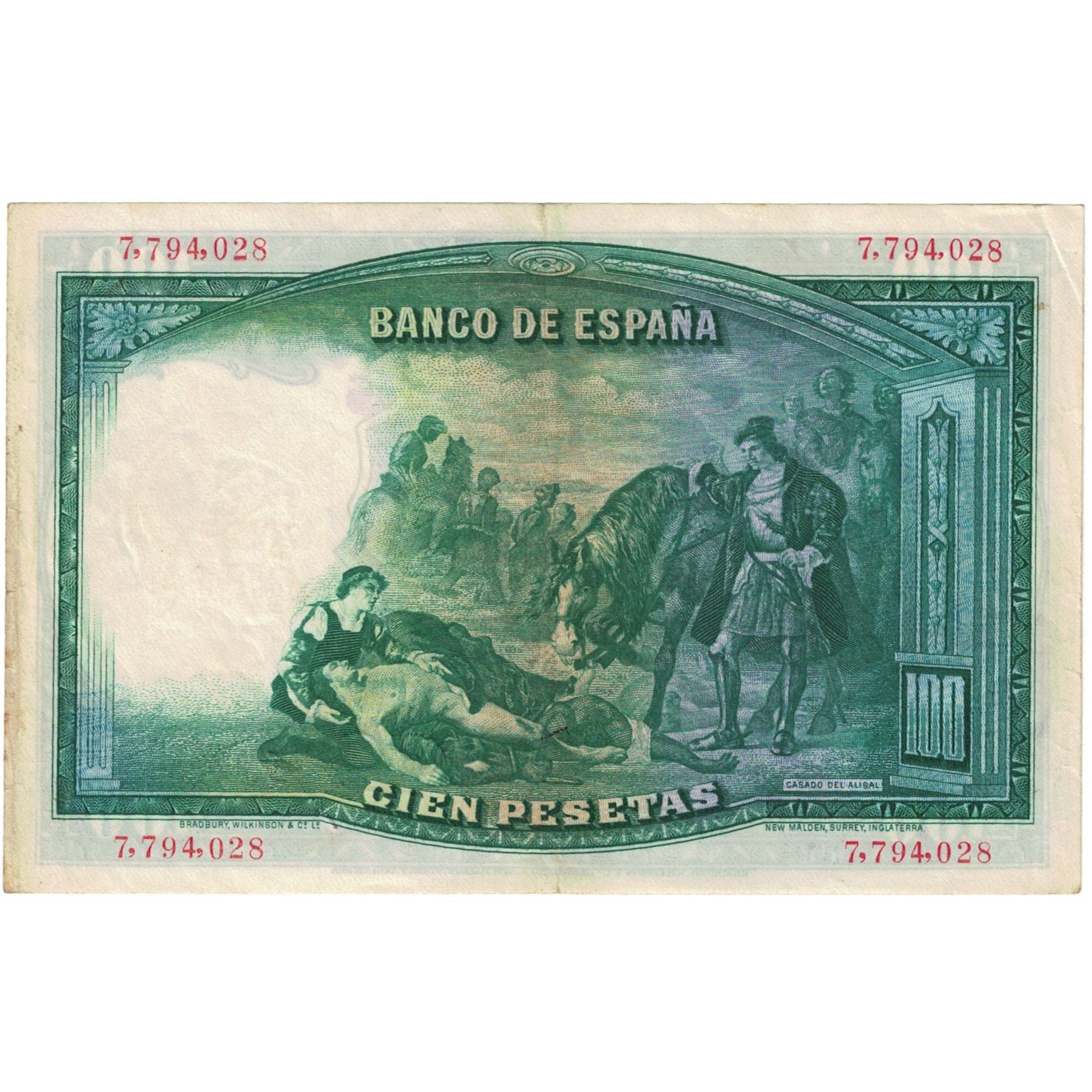 Banknote, Spain, 100 Pesetas, 1931, 1931-04-25, KM:83, EF(40-45)