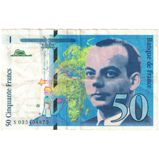 France, 50 Francs, St Exupéry, 1993, S035404875, EF(40-45), KM:157b