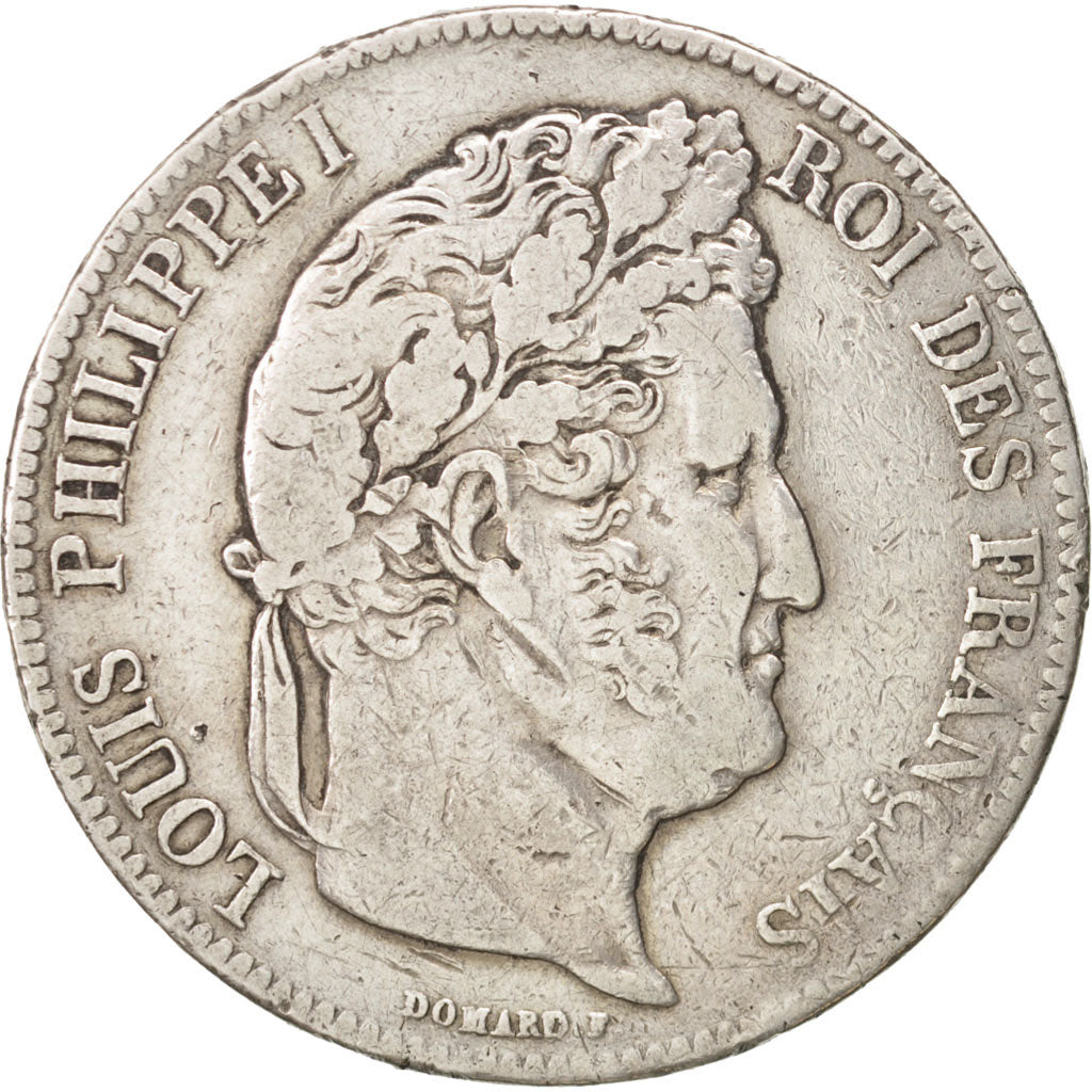 France, Louis-Philippe, 5 Francs, 1840, Bordeaux, VF(20-25), Silver, KM:749.7