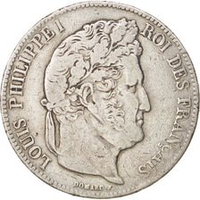 France, Louis-Philippe, 5 Francs, 1840, Bordeaux, VF(20-25), Silver, KM:749.7