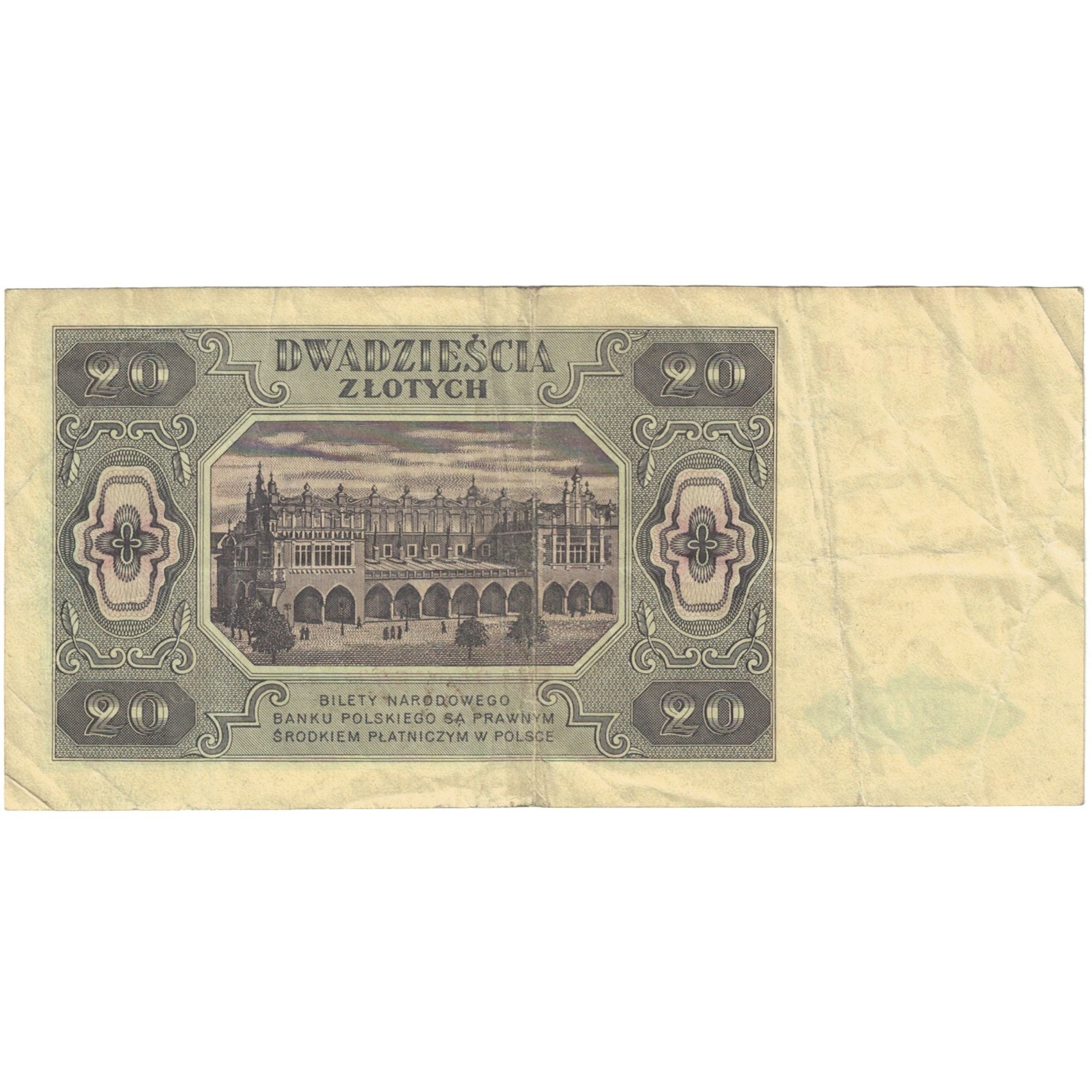 Banknote, Poland, 20 Zlotych, 1948, 1948, KM:137, EF(40-45)