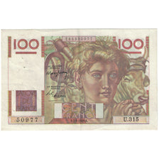 Francia, 100 Francs, Jeune Paysan, 1949, 50977 U.315, SPL-, Fayette:28.20