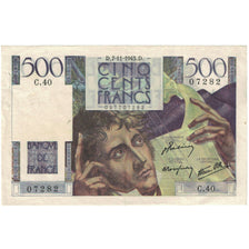 França, 500 Francs, Chateaubriand, 1945, 07282 C.40, UNC(63), Fayette:34.3