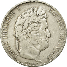 Coin, France, Louis-Philippe, 5 Francs, 1845, Lille, VF(20-25), Silver
