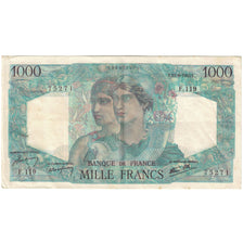 Francia, 1000 Francs, Minerve et Hercule, 1945, 75271 F.119, BB, Fayette:41.7