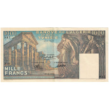 Banknote, Tunisia, 1000 Francs, 1950, 1950-02-27, KM:29a, AU(55-58)