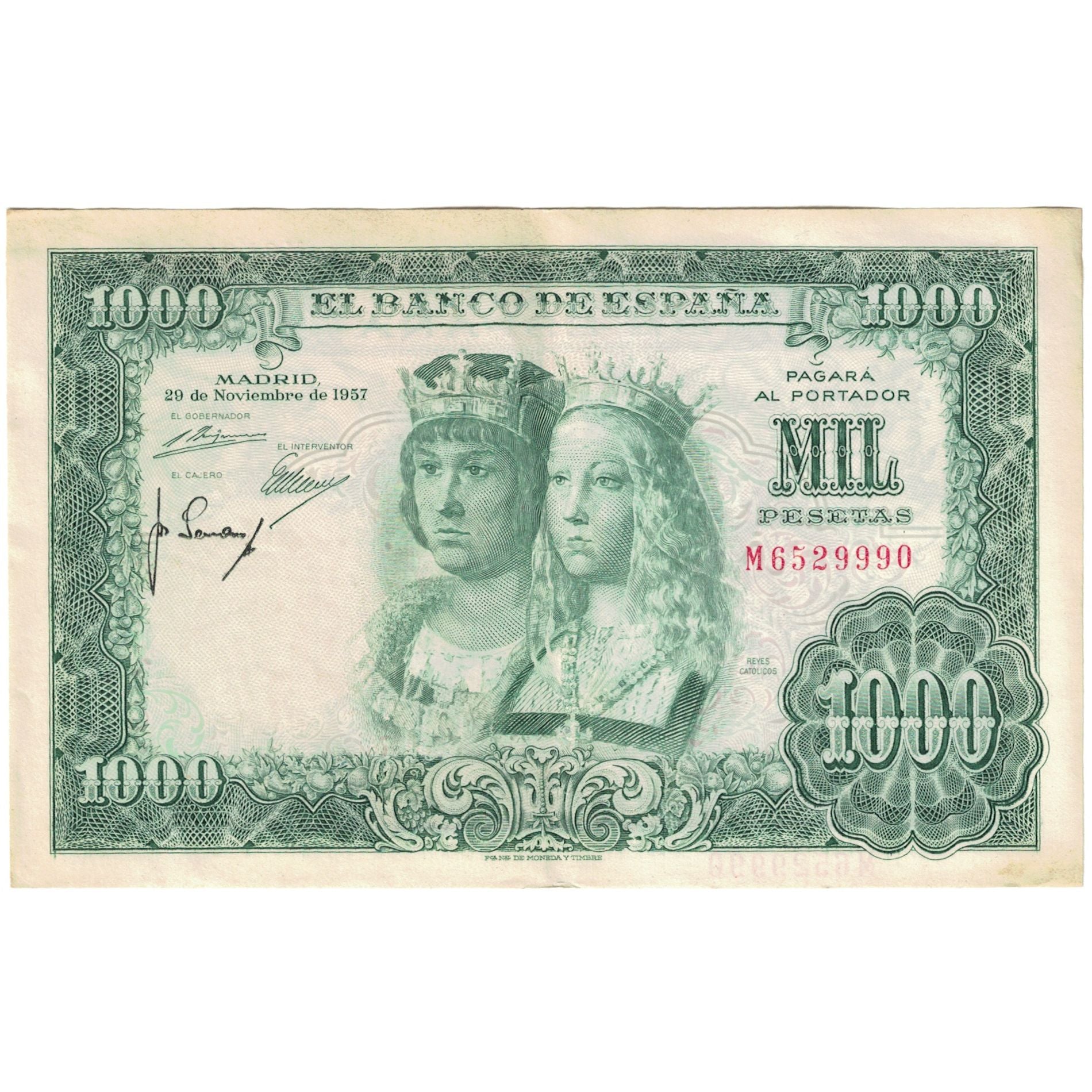 Banknote, Spain, 1000 Pesetas, 1957, 1957-11-29, KM:149a, EF(40-45)