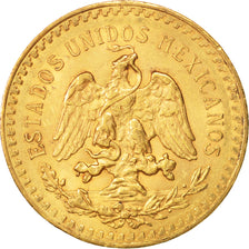 Coin, Mexico, 50 Pesos, 1922, Mexico City, AU(55-58), Gold, KM:481