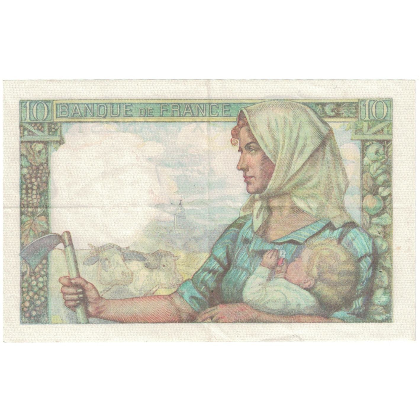 França, 10 Francs, Mineur, K.41 11250, AU(55-58), Fayette:8.8, KM:99e