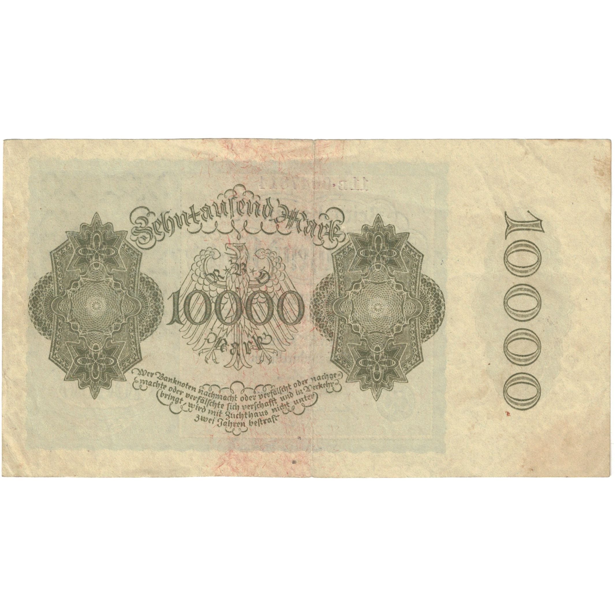 Banknote, Germany, 10,000 Mark, 1922, 1922-01-19, KM:72, EF(40-45)