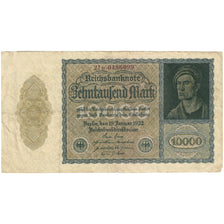 Banknote, Germany, 10,000 Mark, 1922, 1922-01-19, KM:72, EF(40-45)