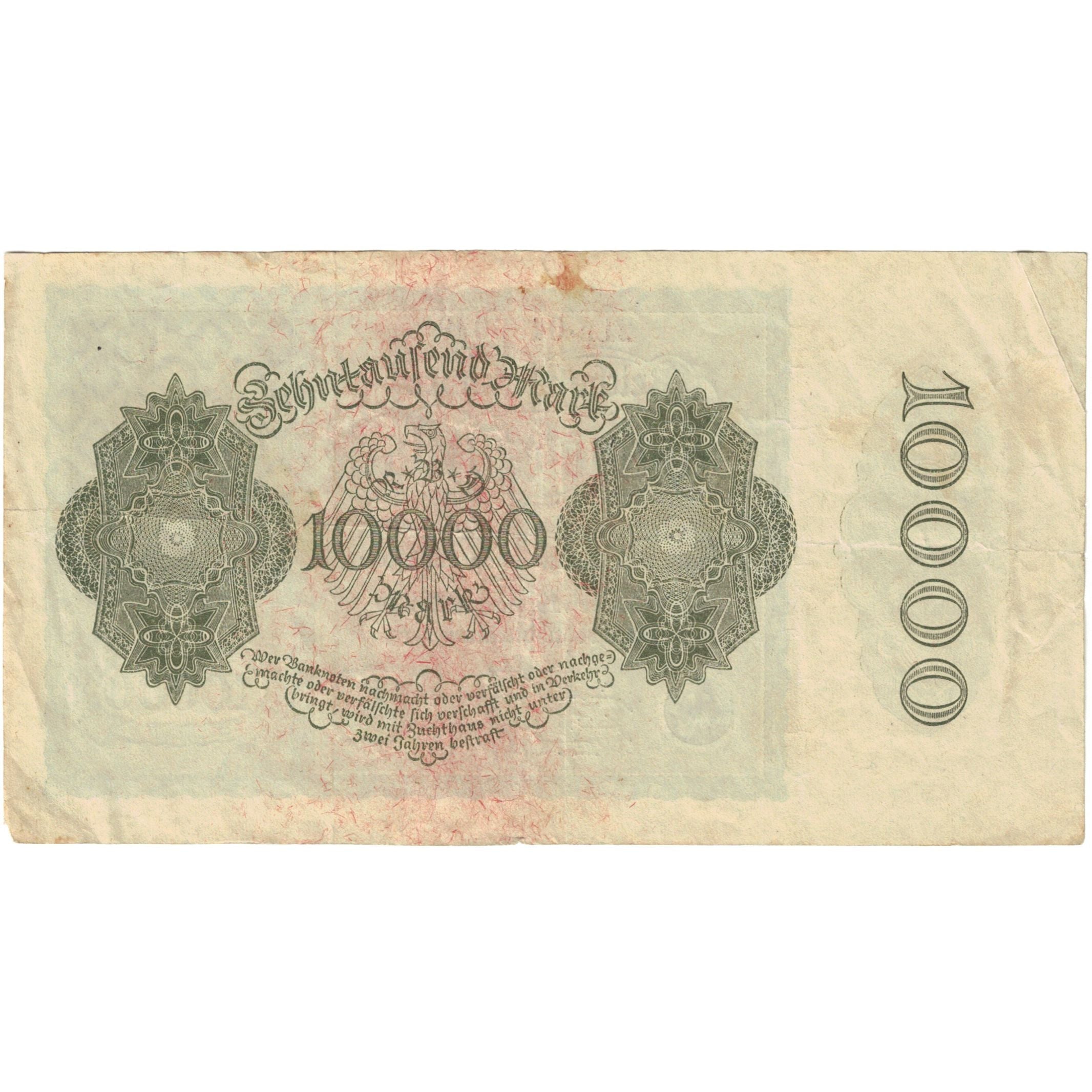 Banknote, Germany, 10,000 Mark, 1922, 1922-01-19, KM:72, EF(40-45)
