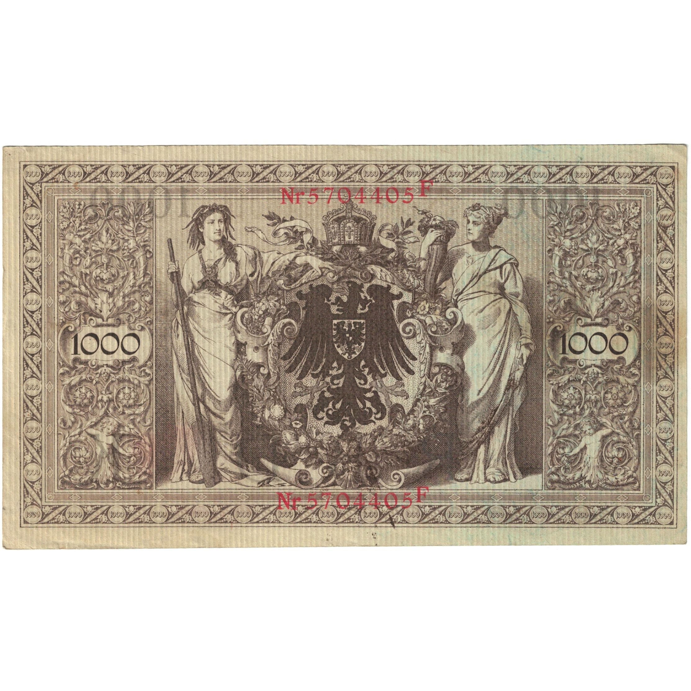 Banknote, Germany, 1000 Mark, 1910, 1910-04-21, KM:44a, VF(20-25)