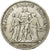 Moneta, Francia, Hercule, 5 Francs, 1877, Bordeaux, MB+, Argento, KM:820.2