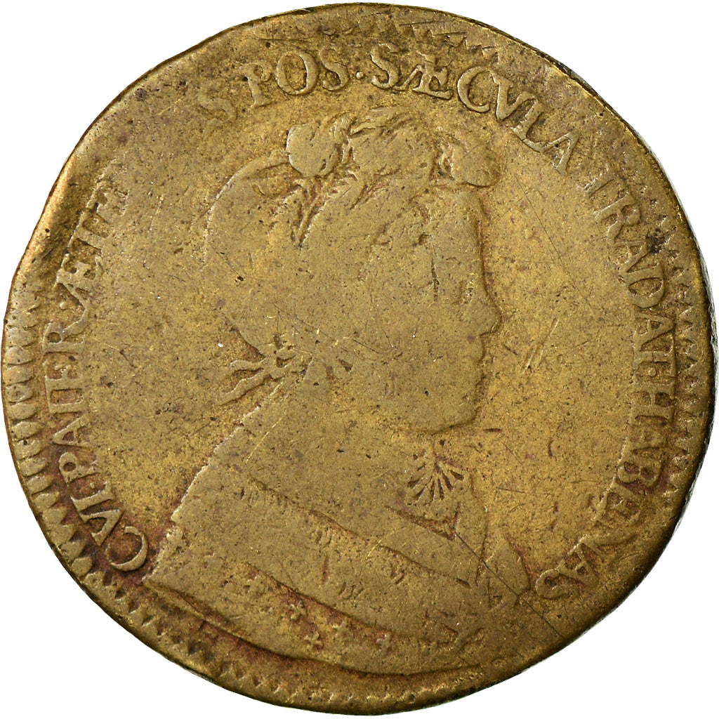 Frankrijk, Token, Dauphiné, Louis V le Grand Dauphin, History, 1662, ZG, Koper
