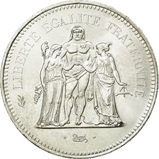 Coin, France, Hercule, 50 Francs, 1977, Paris, MS(60-62), Silver, KM:941.1