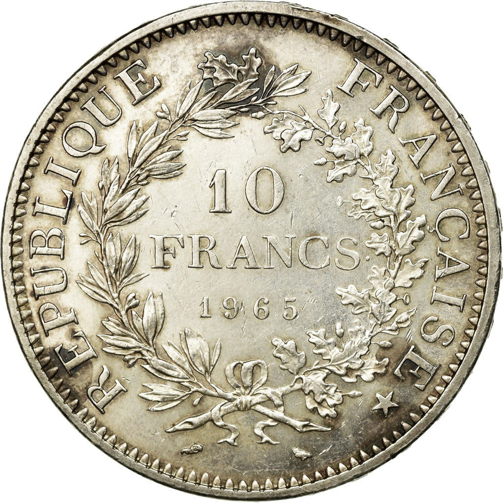 Coin, France, Hercule, 10 Francs, 1965, Paris, AU(55-58), Silver, KM:932