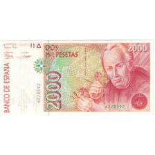 Banknot, Hiszpania, 2000 Pesetas, 1992-04-24, KM:164, UNC(65-70)
