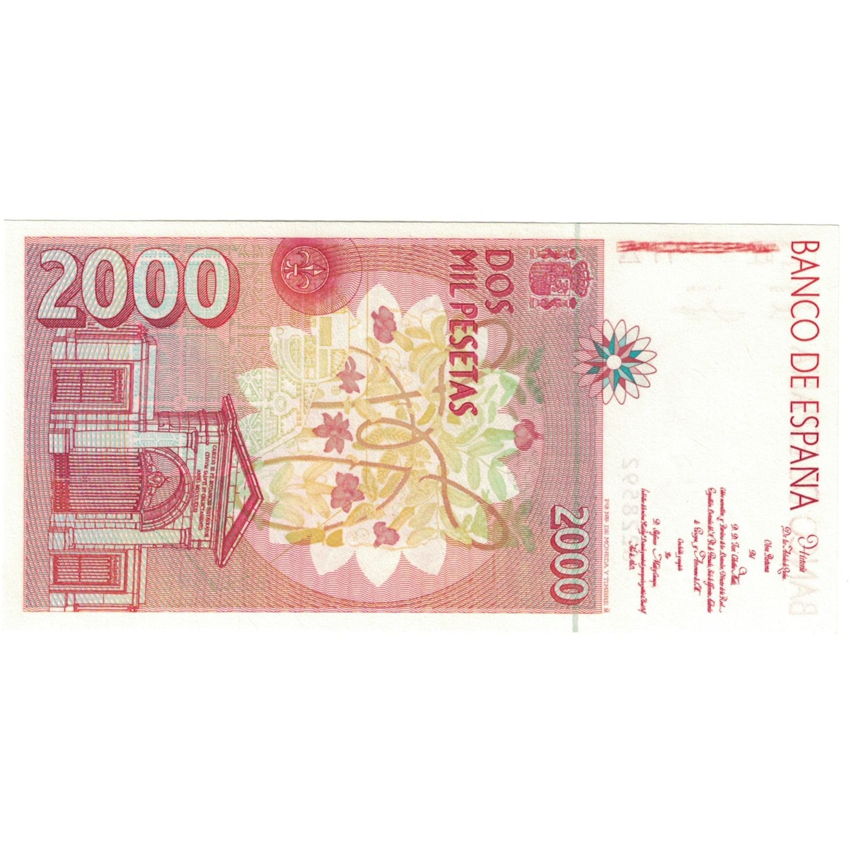 Banknote, Spain, 2000 Pesetas, 1992-04-24, KM:164, UNC(65-70)