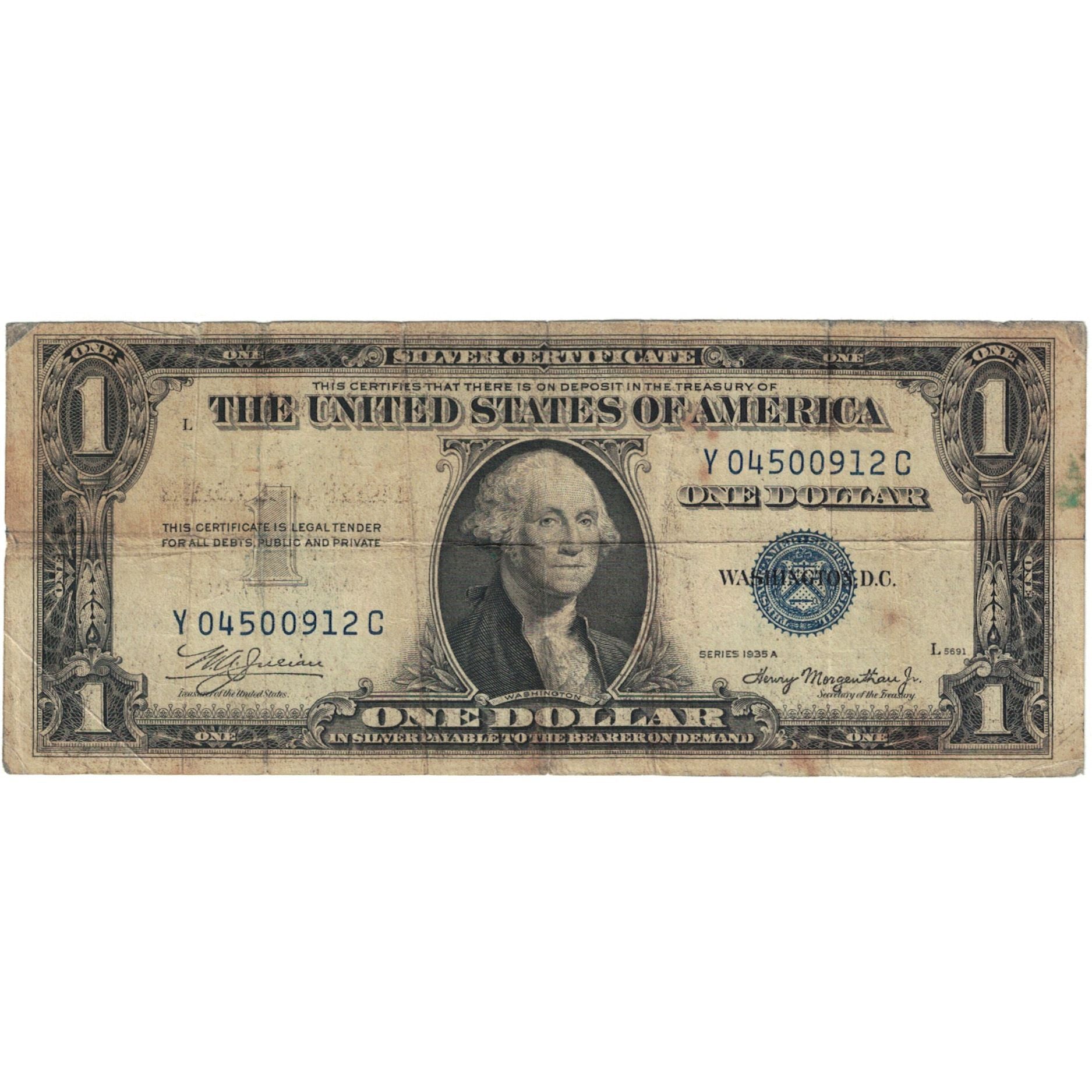 Banknote, United States, One Dollar, 1935A, KM:1453, VF(20-25)