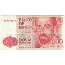 Banknote, Spain, 2000 Pesetas, 1980, 1980-07-22, KM:159, EF(40-45)