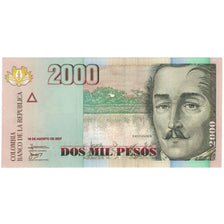 Banknote, Colombia, 2000 Pesos, 2007, KM:451a, UNC(65-70)