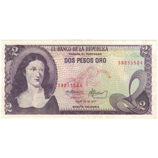Banknote, Colombia, 2 Pesos Oro, 1977, 1977-07-20, KM:413b, UNC(65-70)