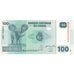 Nota, República Democrática do Congo, 100 Francs, 2007, 2007-07-31, KM:98a