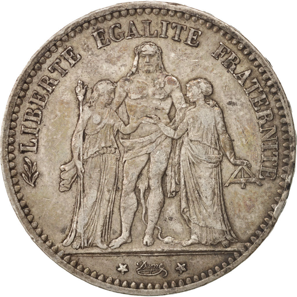 France, Hercule, 5 Francs, 1874, Paris, EF(40-45), Silver, KM:820.1
