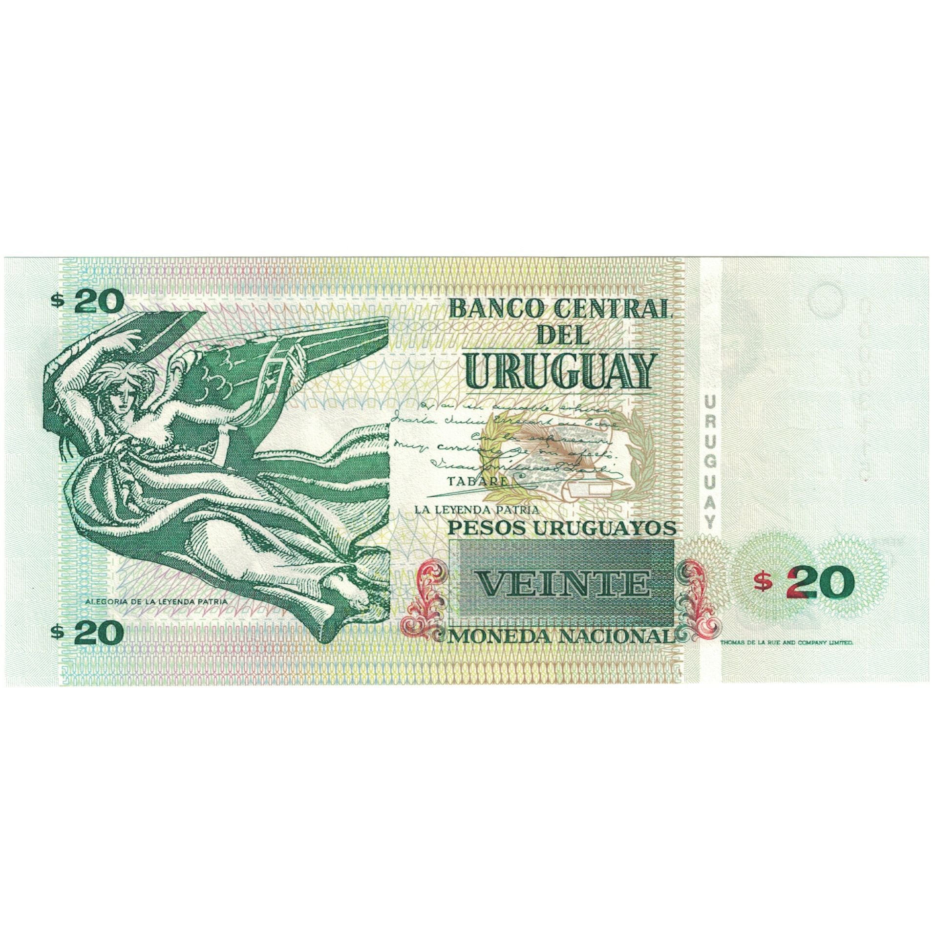 Billete, 20 Pesos Uruguayos, 1994, Uruguay, 1994, KM:74a, UNC