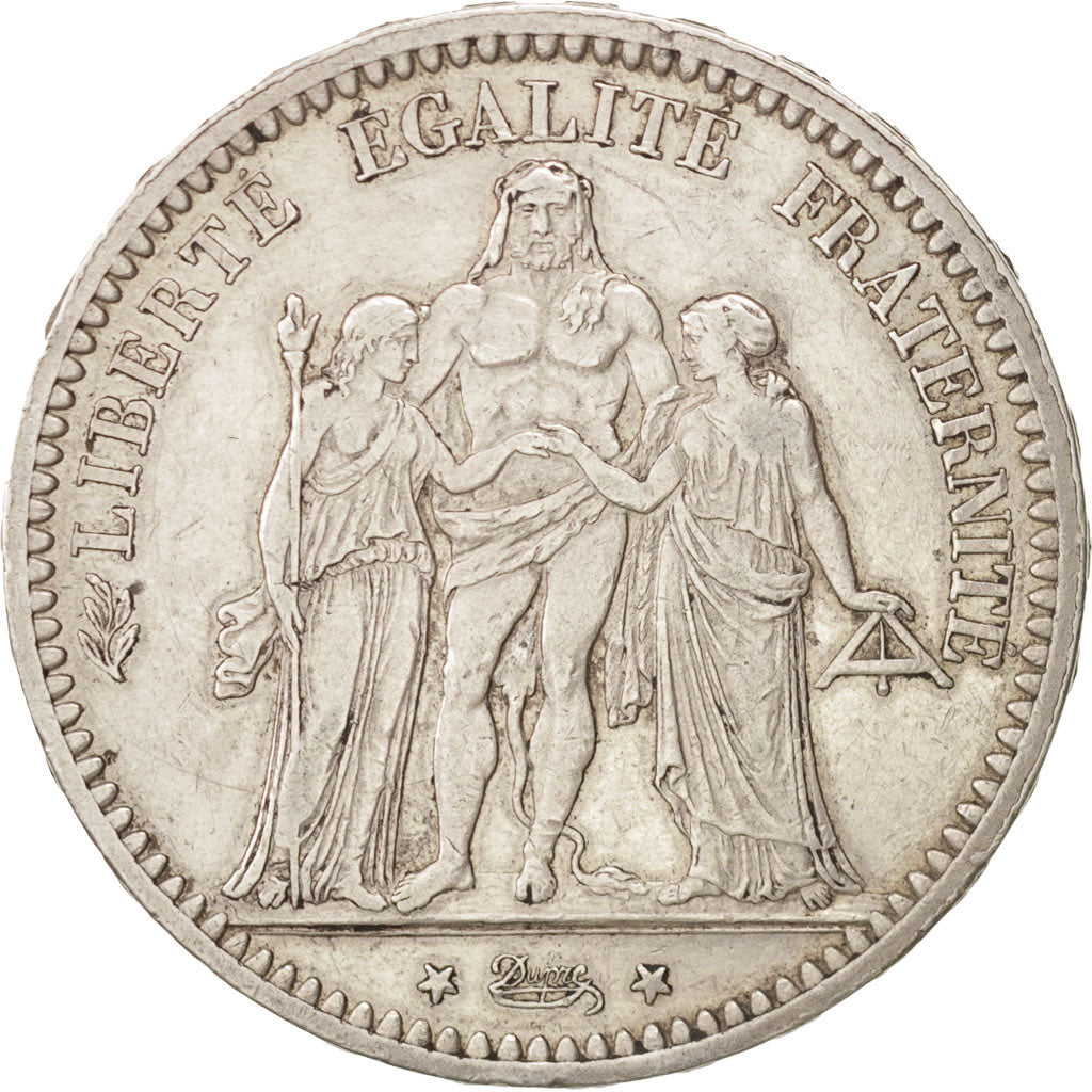 France, Hercule, 5 Francs, 1873, Paris, EF(40-45), Silver, KM:820.1