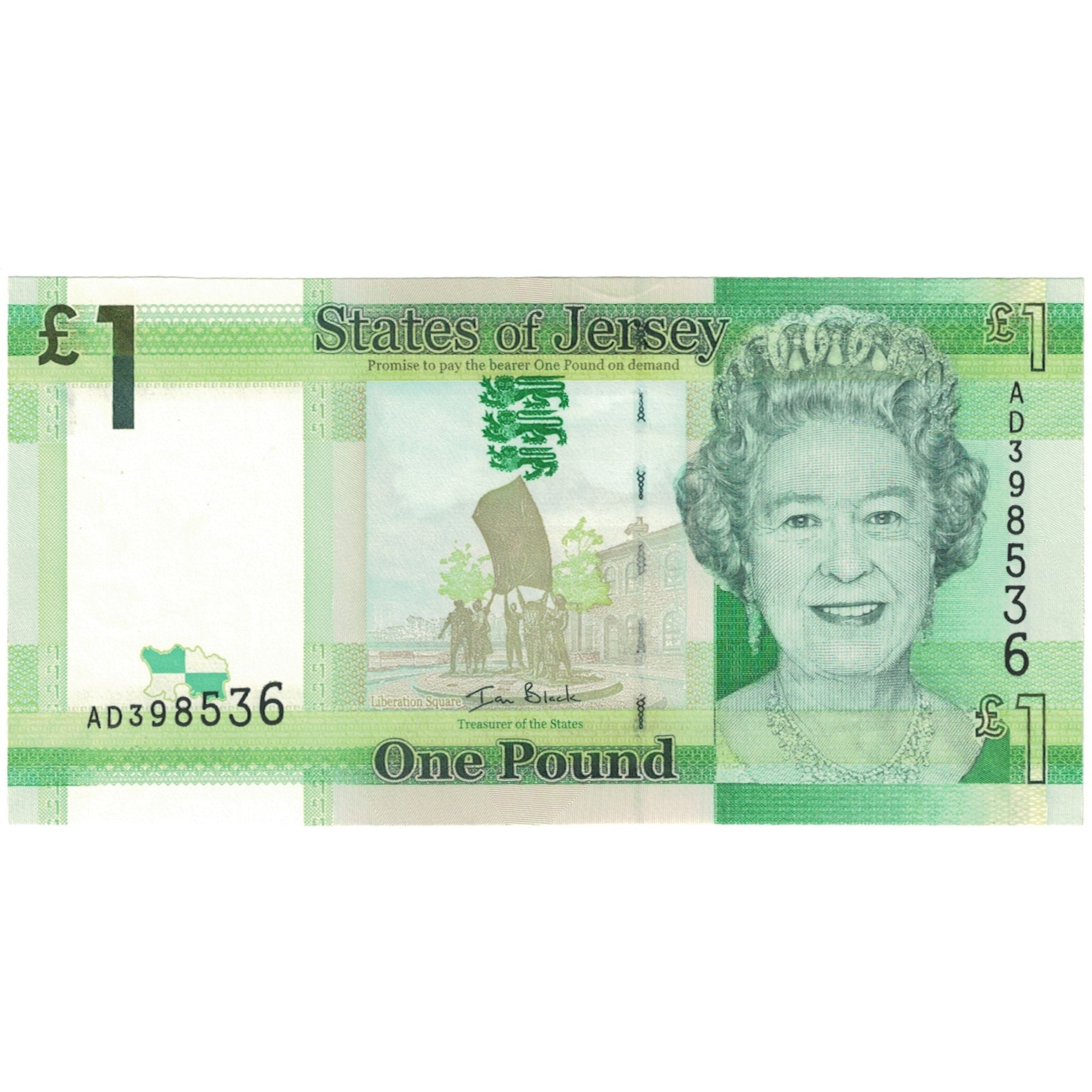 Billet, Jersey, 1 Pound, Undated (2010), KM:32a, NEUF