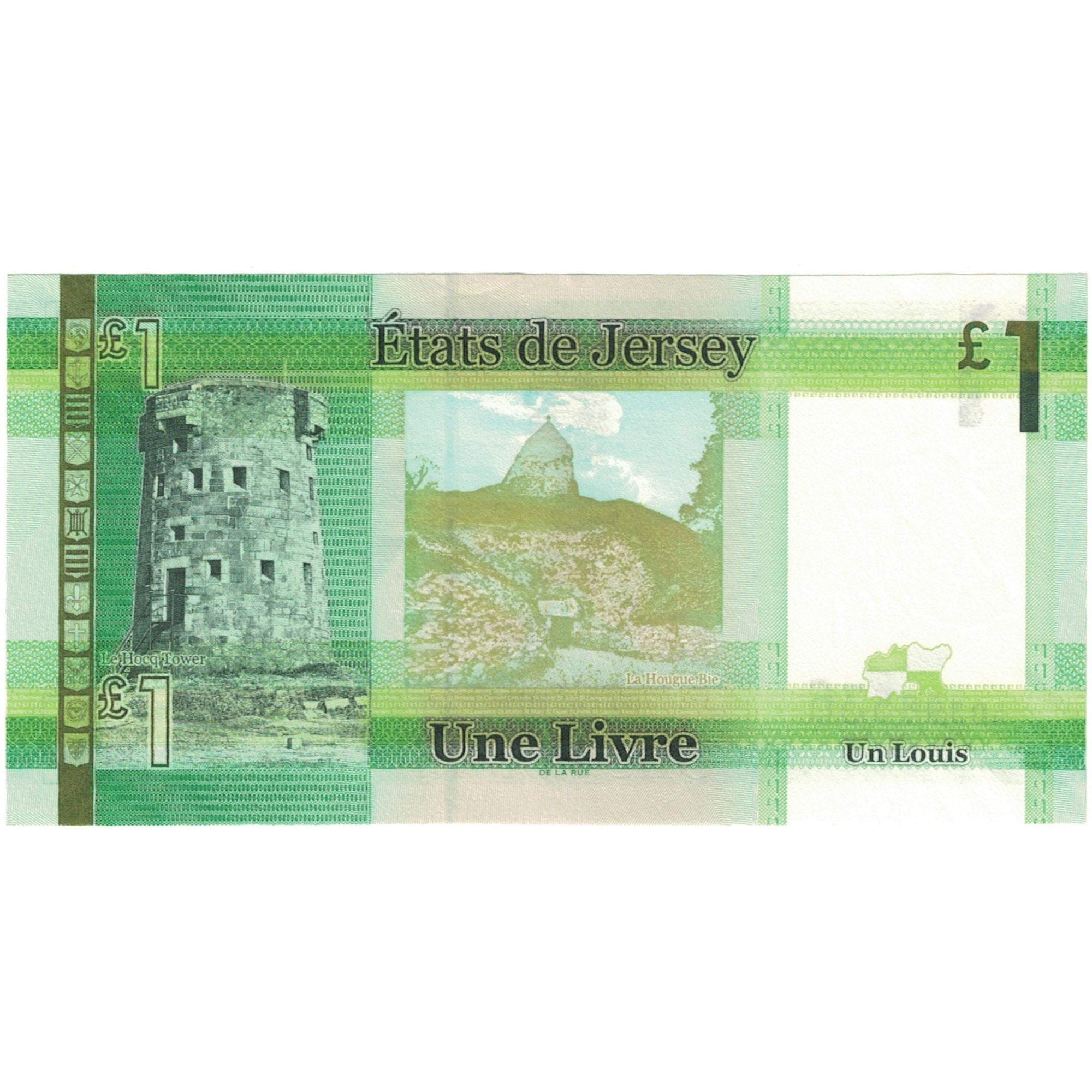 Billet, Jersey, 1 Pound, Undated (2010), KM:32a, NEUF