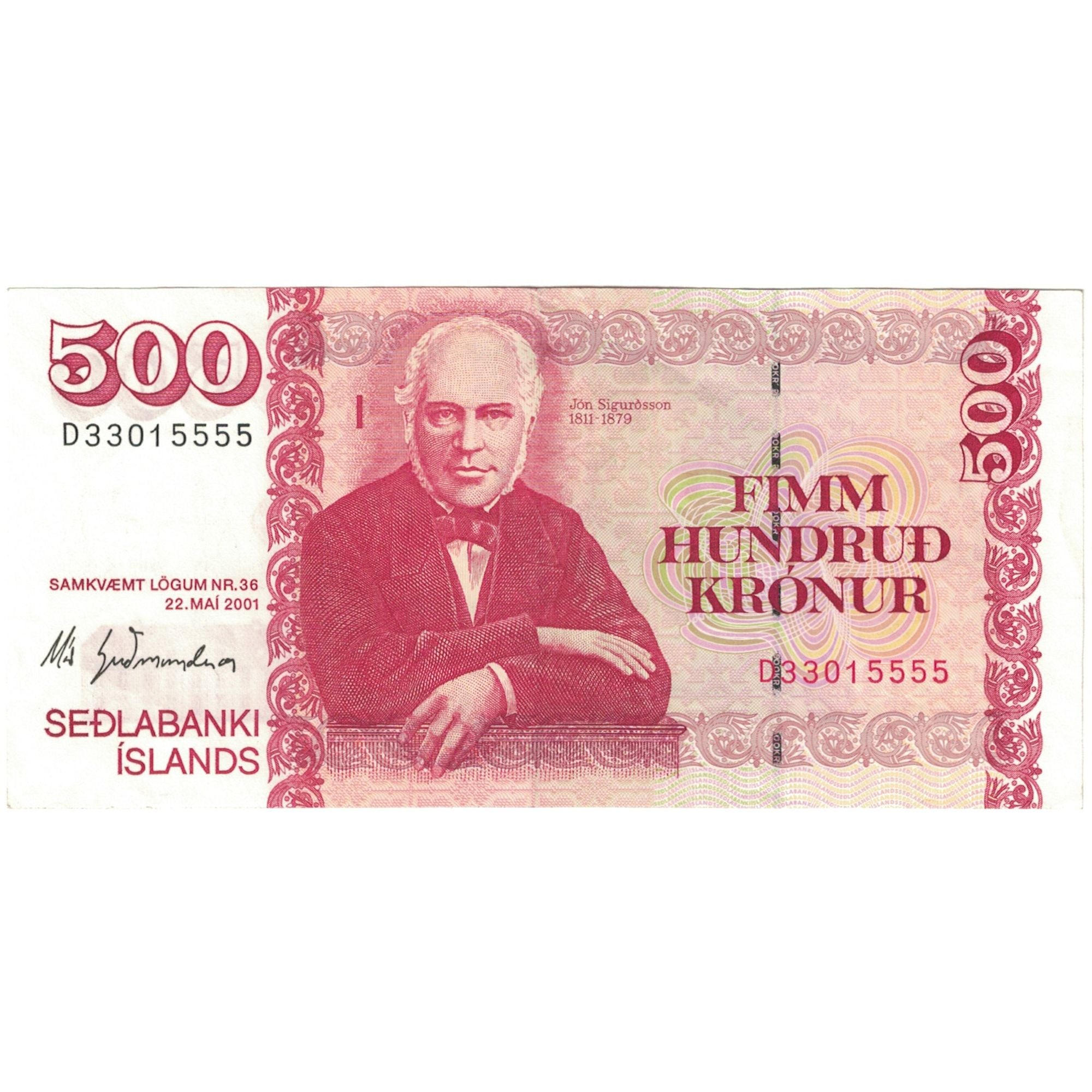 Geldschein, Iceland, 500 Kronur, 2004, KM:58a, UNZ