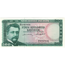 Geldschein, Iceland, 500 Kronur, 1961, 1961-03-29, KM:45a, UNZ
